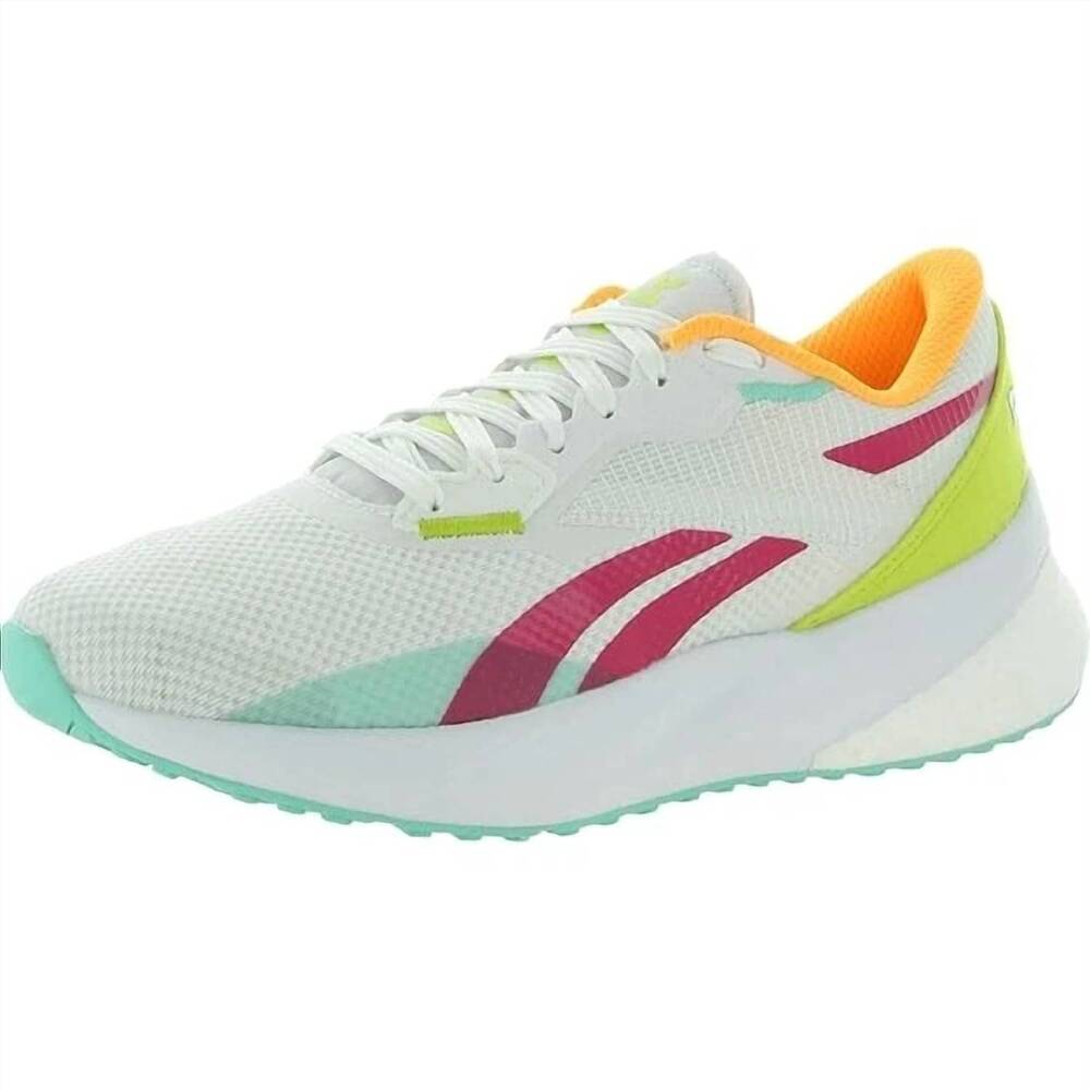 NEW REEBOK women's floatride energy daily sneaker in white mint acid yellow